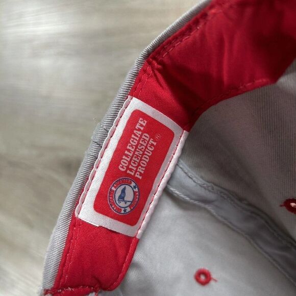 Vintage Indiana Hoosiers Hat Snapback NCAA College Youngan Gray‎ Red Cap - Picture 5 of 9